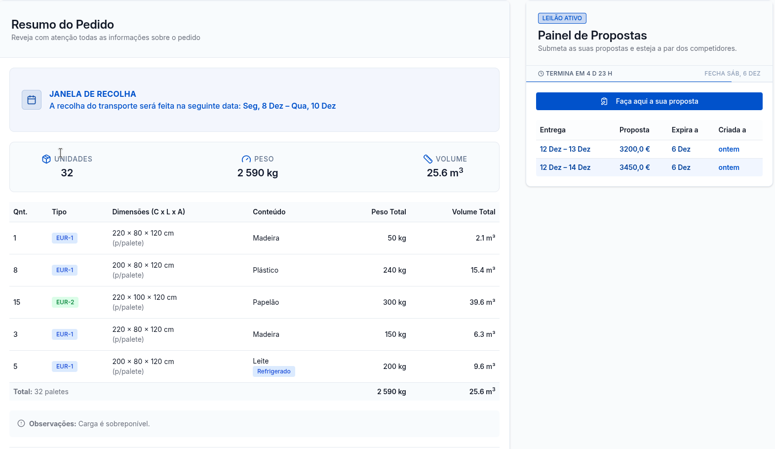 Interface Arpalog - Margens e transparência